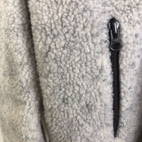 OUTBROOK Teddy Cream Silk Blend Reversible Fall Jacket Size Medium - Picture 4 of 10